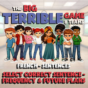Select Correct Sentence - Frequency & Future Plans BIG TERRIBLE GAME - French