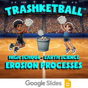 Erosion Processes TRASHKETBALL Game - No Prep Earth Science Review Activity