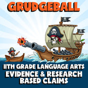 Evidence & Research Based Claims GRUDGEBALL ELA Game - No Prep Grade 11 Review