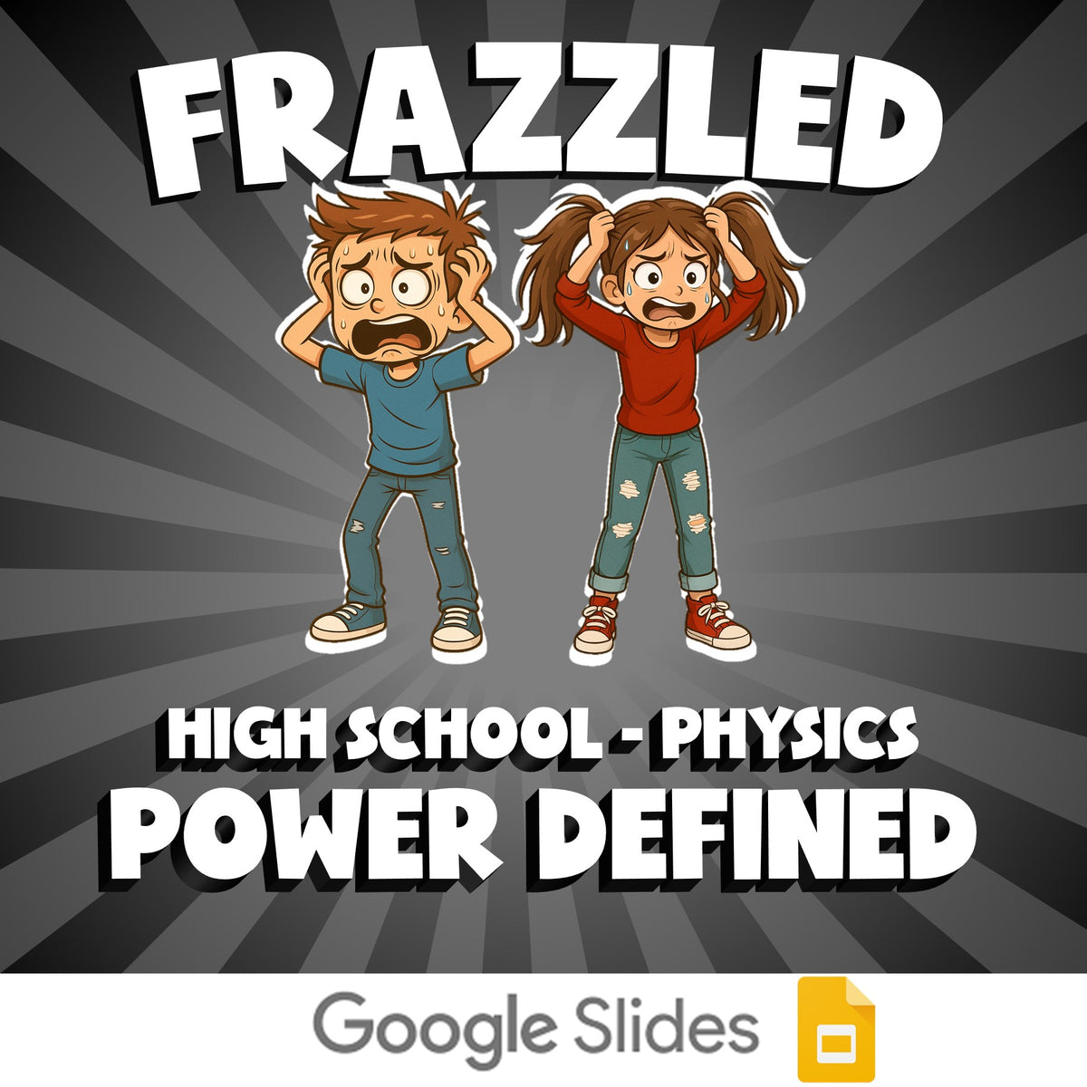 Power Defined FRAZZLED Science Game - No Prep Physics Review Activity