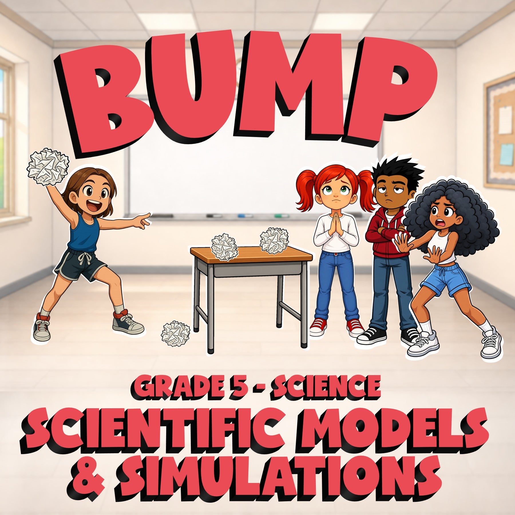 Scientific Models & Simulations BUMP Science Game - No Prep Grade 5 Review