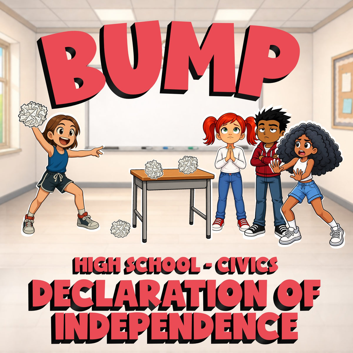Declaration of Independence BUMP Civics Game - No Prep Review Activity