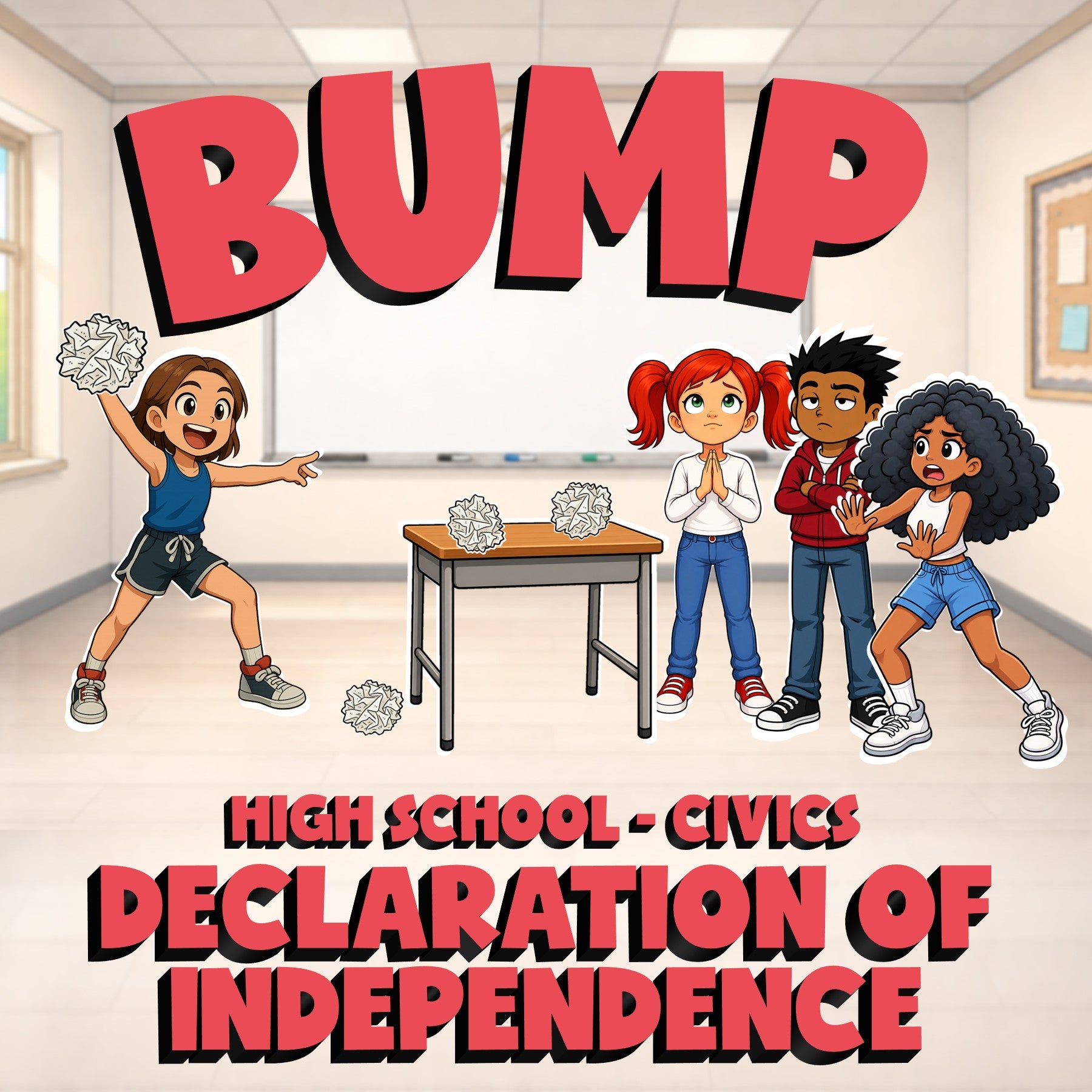 Declaration of Independence BUMP Civics Game - No Prep Review Activity