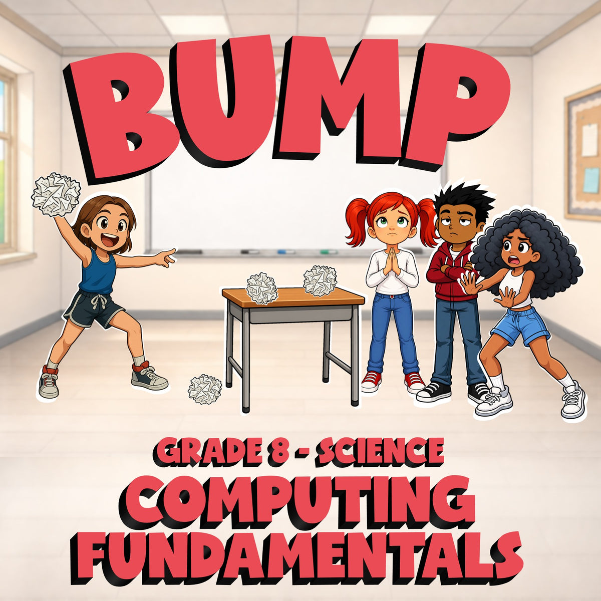 Computing Fundamentals BUMP Science Game - No Prep Grade 8 Review Activity