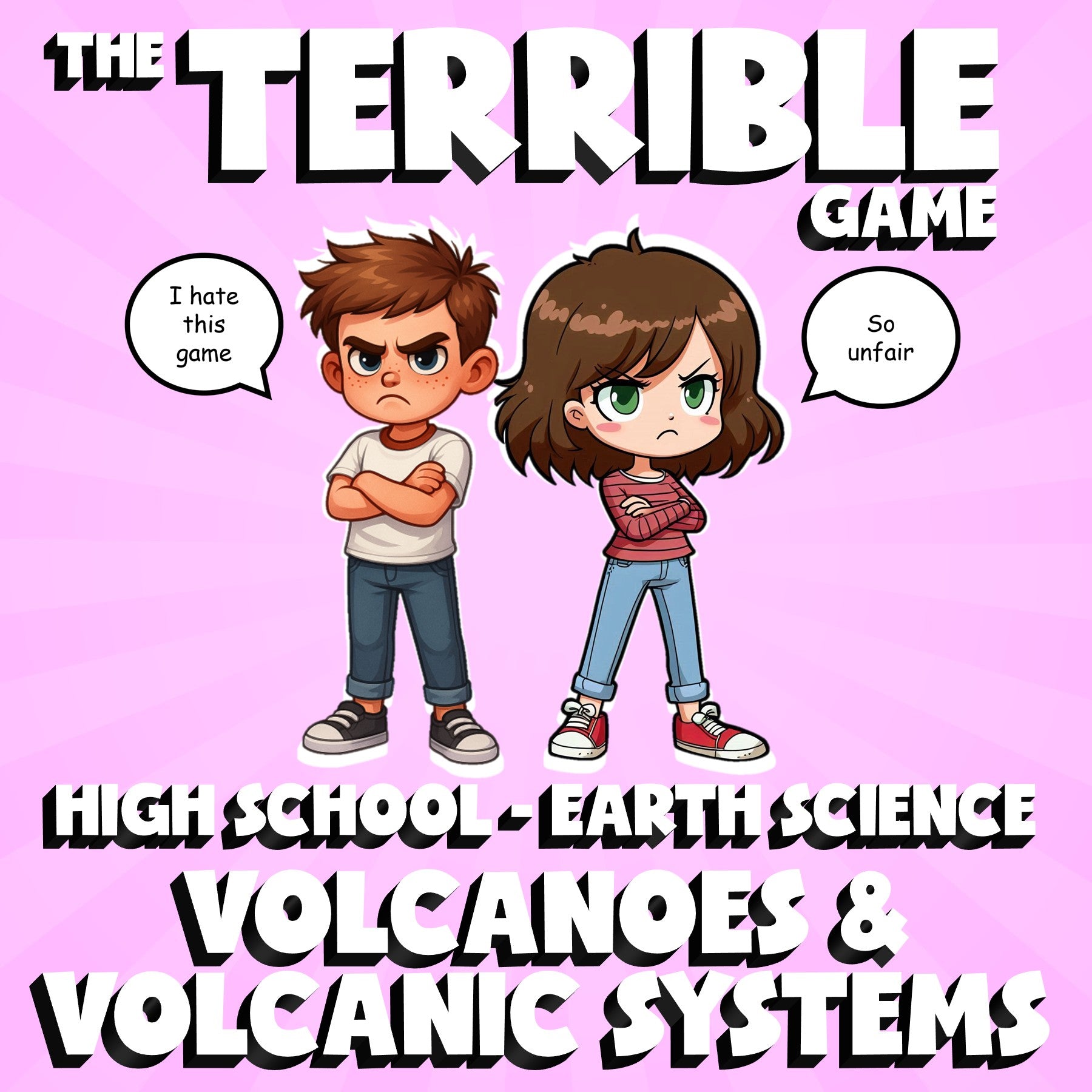 Volcanoes & Volcanic Systems THE TERRIBLE GAME - No Prep Earth Science Review