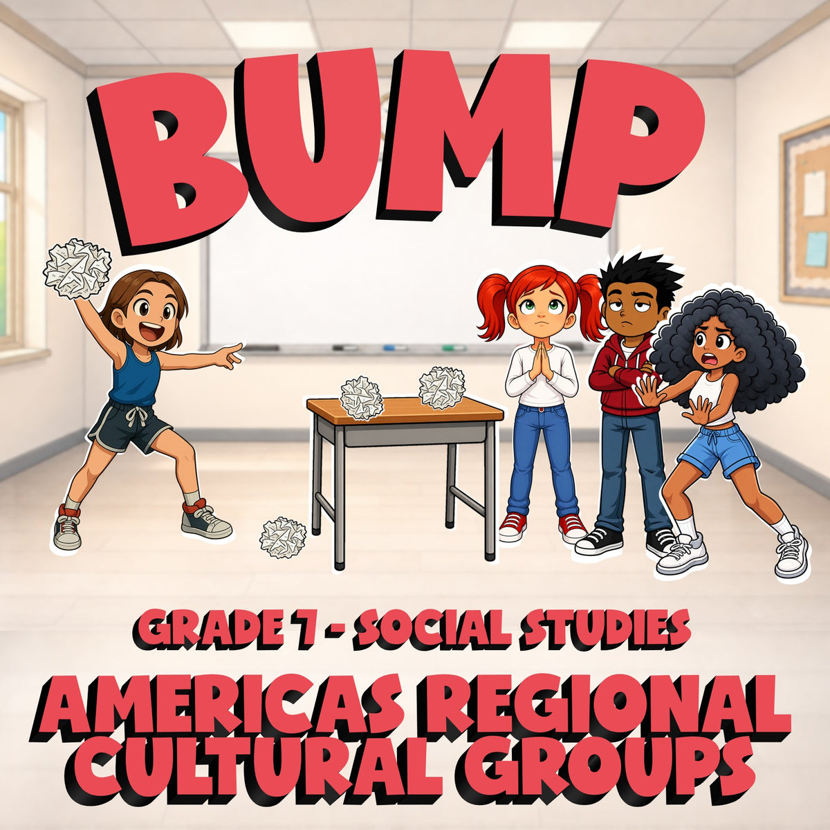Americas Regional Cultural Groups BUMP Socials Game - No Prep Grade 7 Review