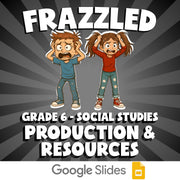 Production & Resources FRAZZLED Socials Game - No Prep Grade 6 Review Activity
