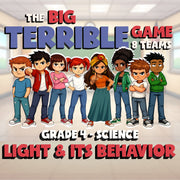 Light & Its Behavior BIG TERRIBLE GAME - No Prep Grade 4 Science Review Activity