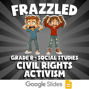 Civil Rights Activism FRAZZLED Socials Game - No Prep Grade 8 Review Activity