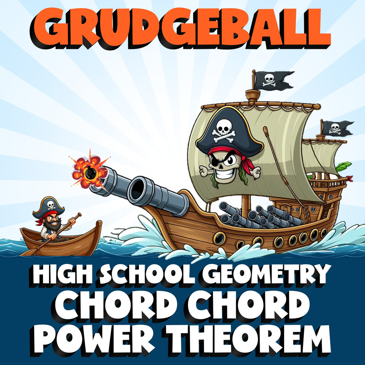 Chord Chord Power Theorem GRUDGEBALL Math Game - No Prep Geometry Review