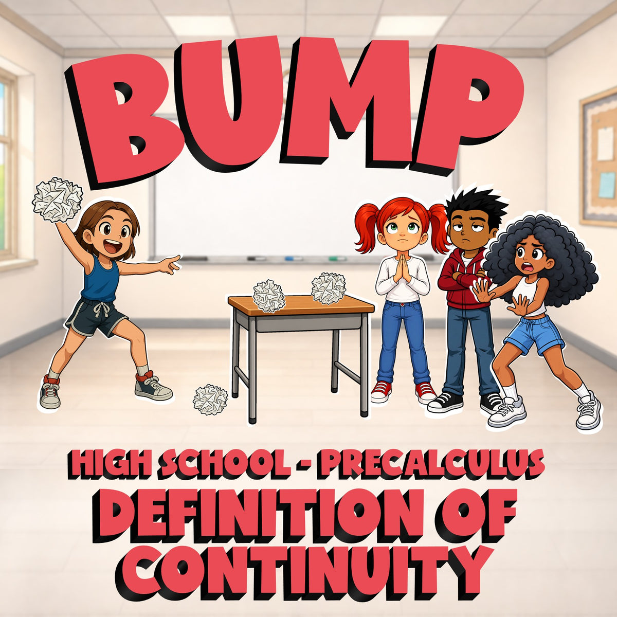 Definition of Continuity BUMP Math Game - No Prep PreCalculus Review Activity