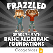 Basic Algebraic Foundations FRAZZLED Math Game - No Prep Grade 9 Review Activity