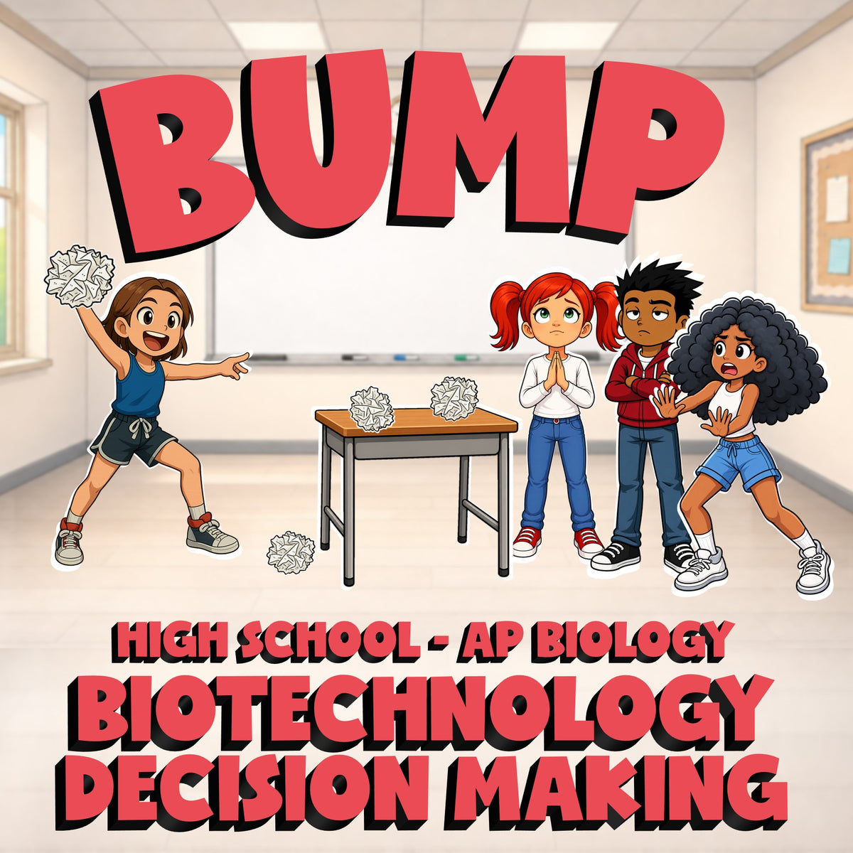 Biotechnology Decision Making BUMP Science Game - No Prep AP Biology Review