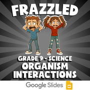 Organism Interactions FRAZZLED Science Game - No Prep Grade 9 Review Activity
