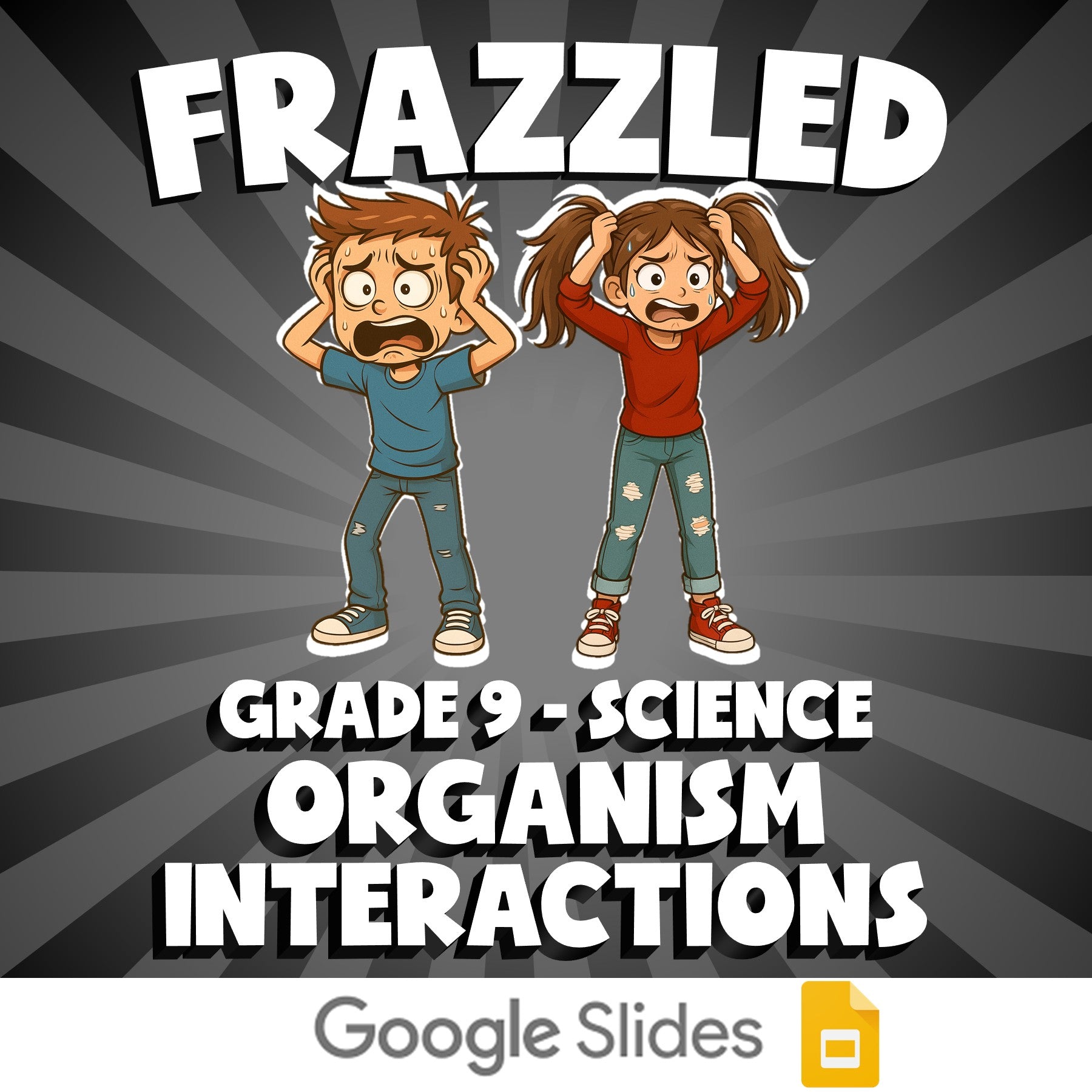 Organism Interactions FRAZZLED Science Game - No Prep Grade 9 Review Activity