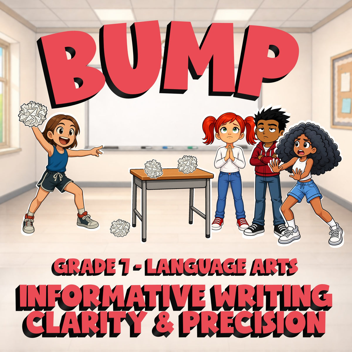 Informative Writing Clarity & Precision BUMP ELA Game - No Prep Grade 7 Review