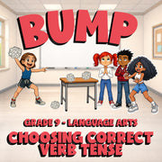 Choosing Correct Verb Tense BUMP ELA Game - No Prep Grade 9 Review Activity