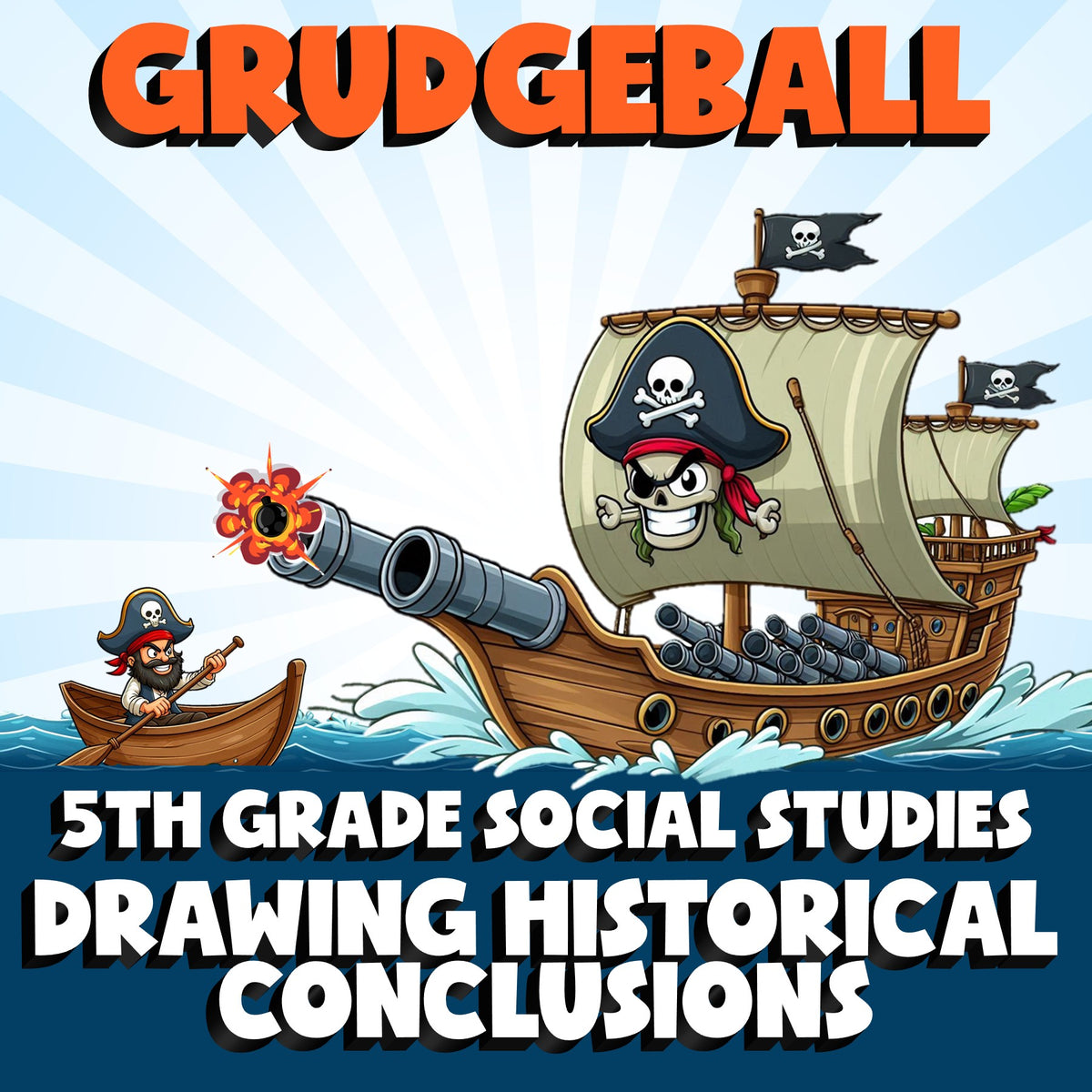 Drawing Historical Conclusions GRUDGEBALL Socials Game - No Prep Grade 5 Review