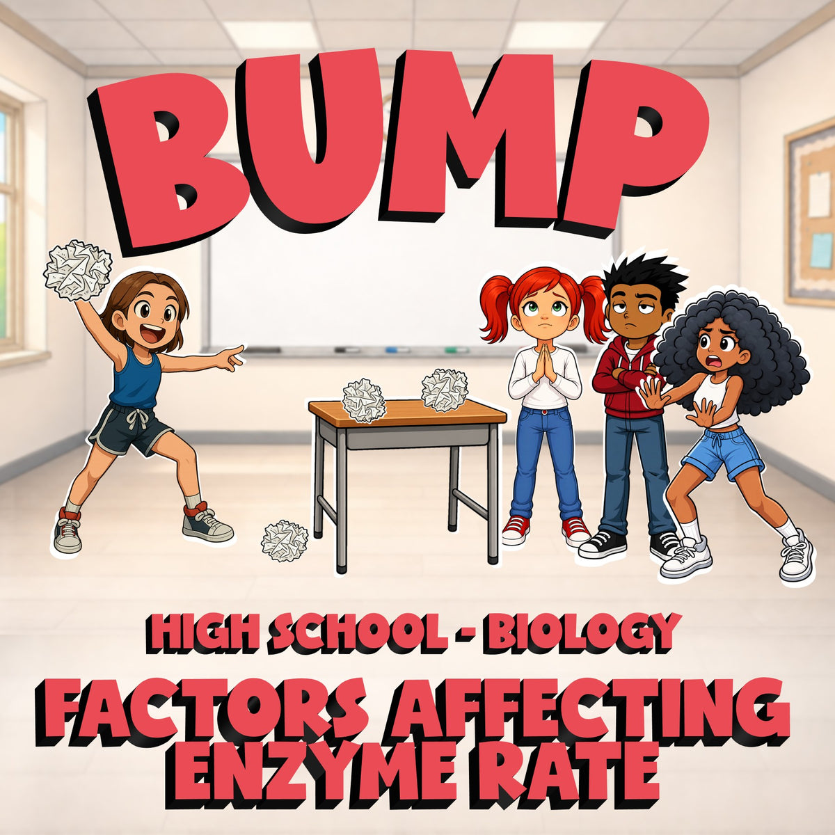 Factors Affecting Enzyme Rate BUMP Science Game - No Prep Biology Review