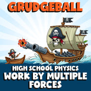Work by Multiple Forces GRUDGEBALL Science Game - No Prep Physics Review