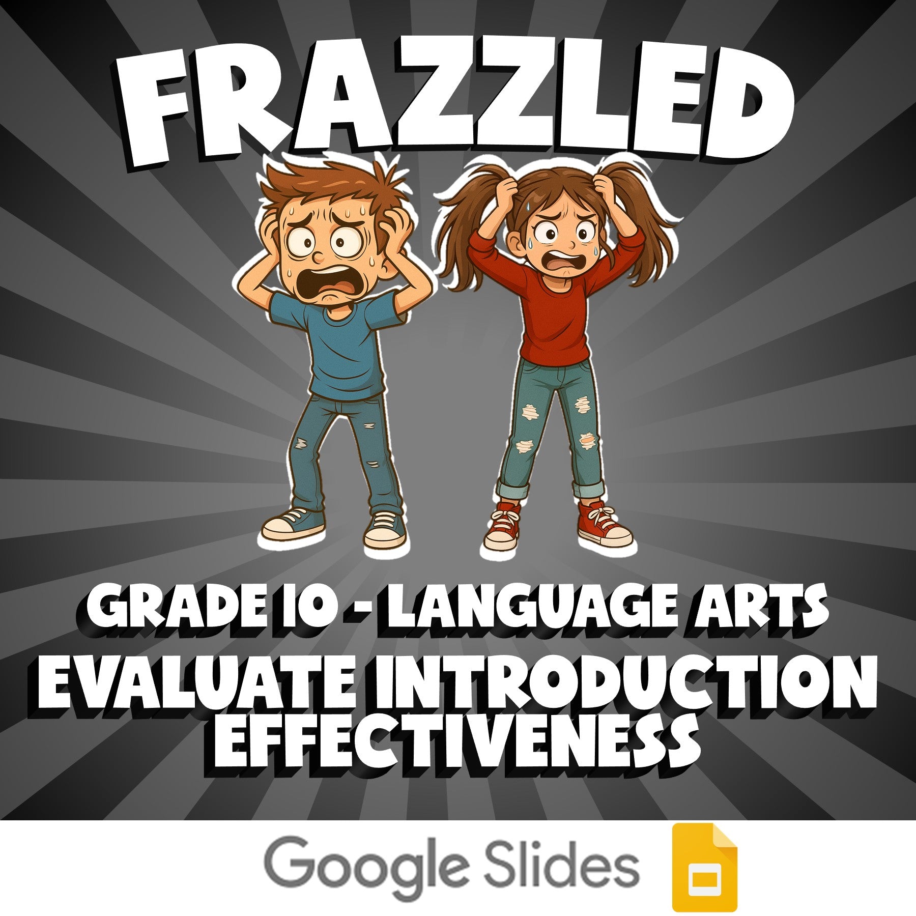 Evaluate Introduction Effectiveness FRAZZLED ELA Game - No Prep Grade 10 Review