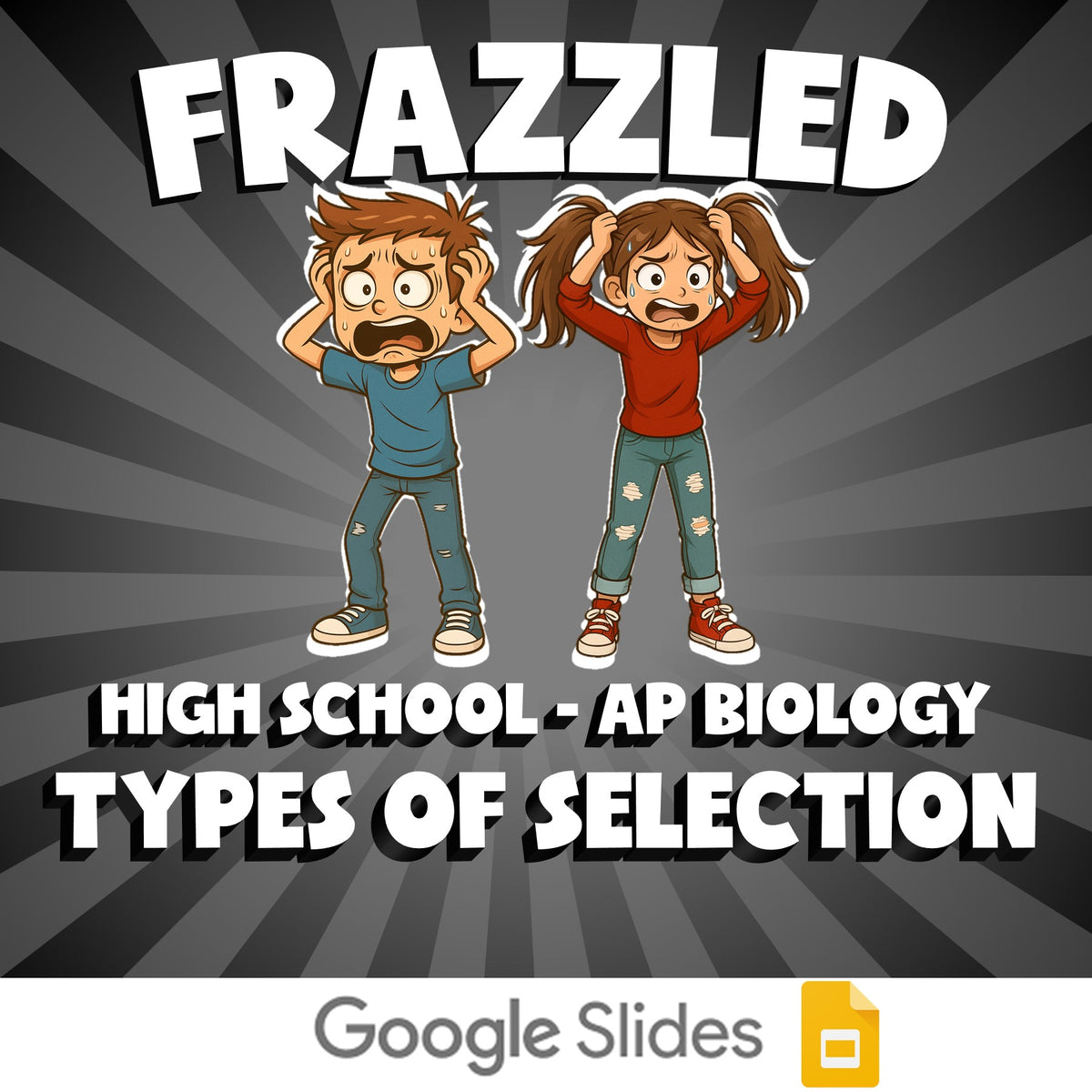 Types of Selection FRAZZLED Science Game - No Prep AP Biology Review Activity