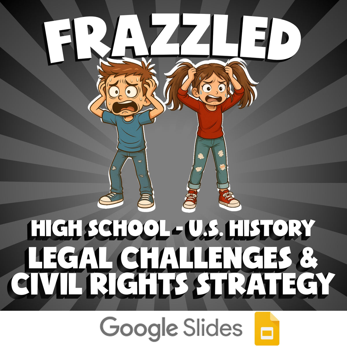 Legal Challenges & Civil Rights Strategy FRAZZLED U.S. History Game - No Prep
