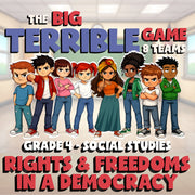 Rights & Freedoms in a Democracy BIG TERRIBLE GAME - Grade 4 Socials Review