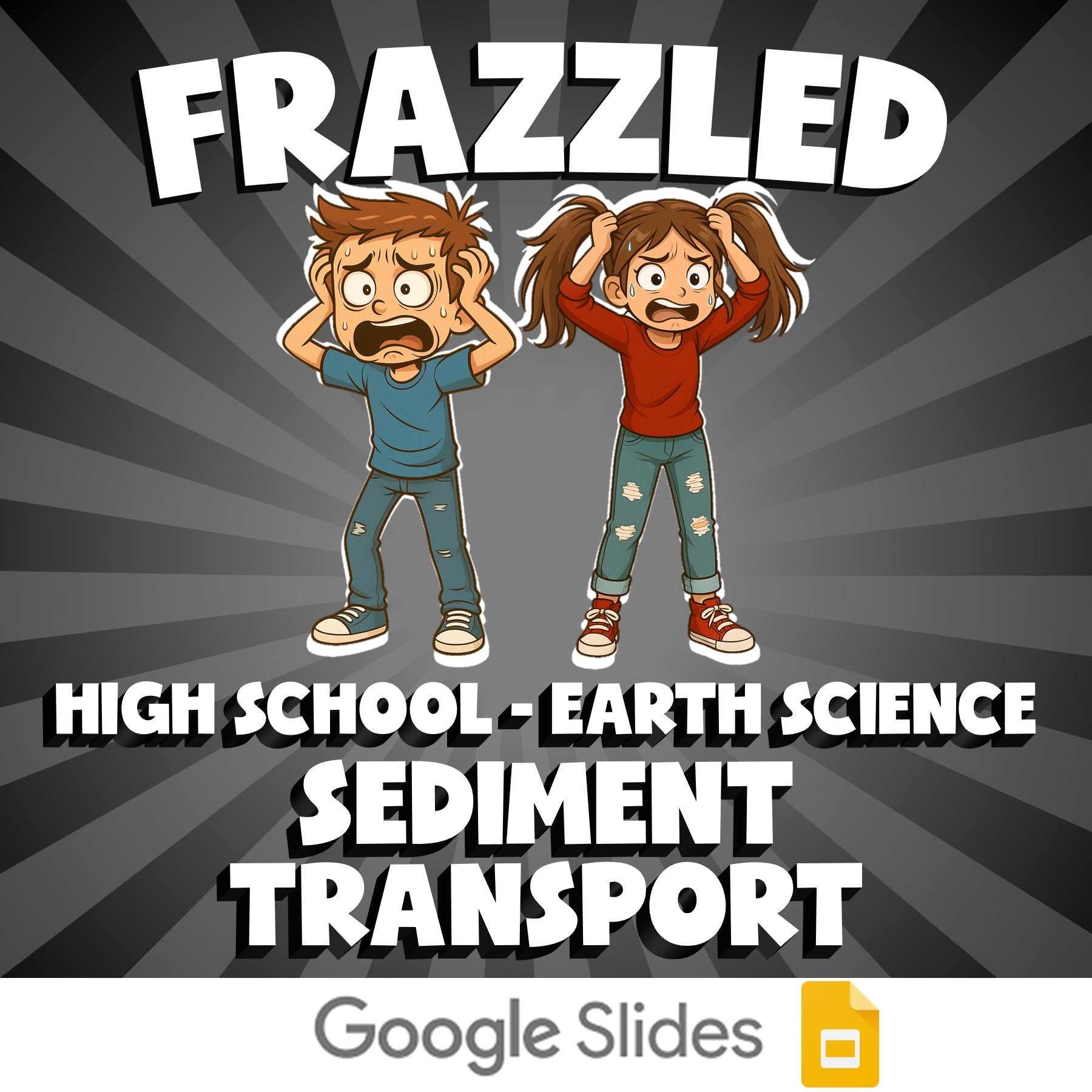 Sediment Transport FRAZZLED Game - No Prep Earth Science Review Activity