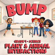 Plant & Animal Interactions BUMP Science Game - No Prep Grade 4 Review Activity