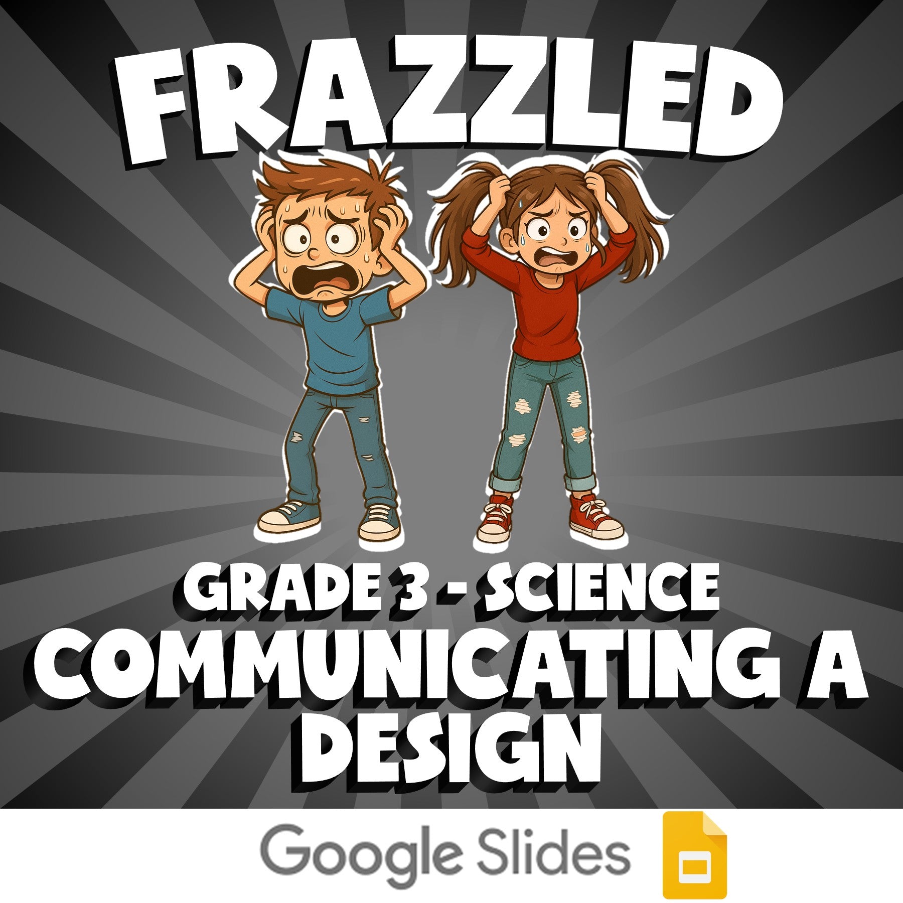 Communicating a Design FRAZZLED Science Game - No Prep Grade 3 Review Activity
