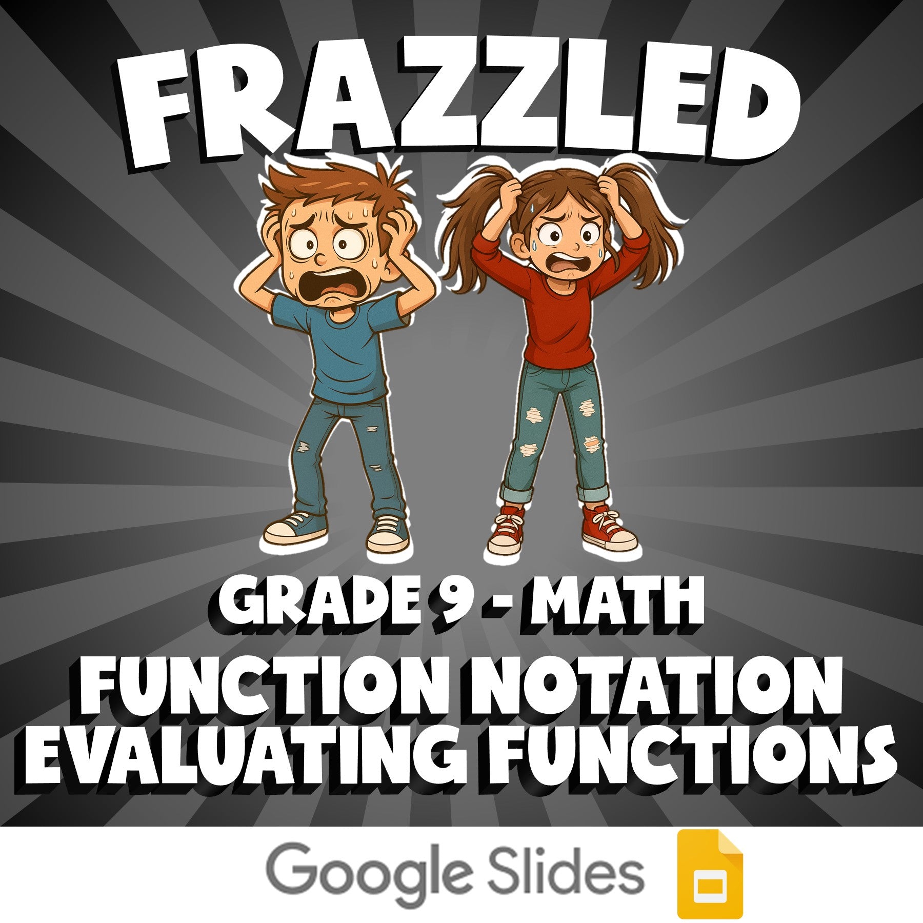 Function Notation Evaluating Functions FRAZZLED Math Game - No Prep Grade 9