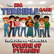 Volume of Pyramids BIG TERRIBLE GAME - No Prep Geometry Math Review Activity