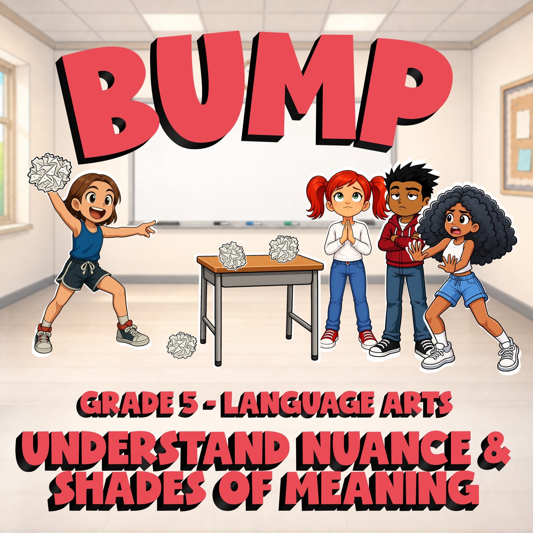 Understand Nuance & Shades of Meaning BUMP ELA Game - No Prep Grade 5 Review