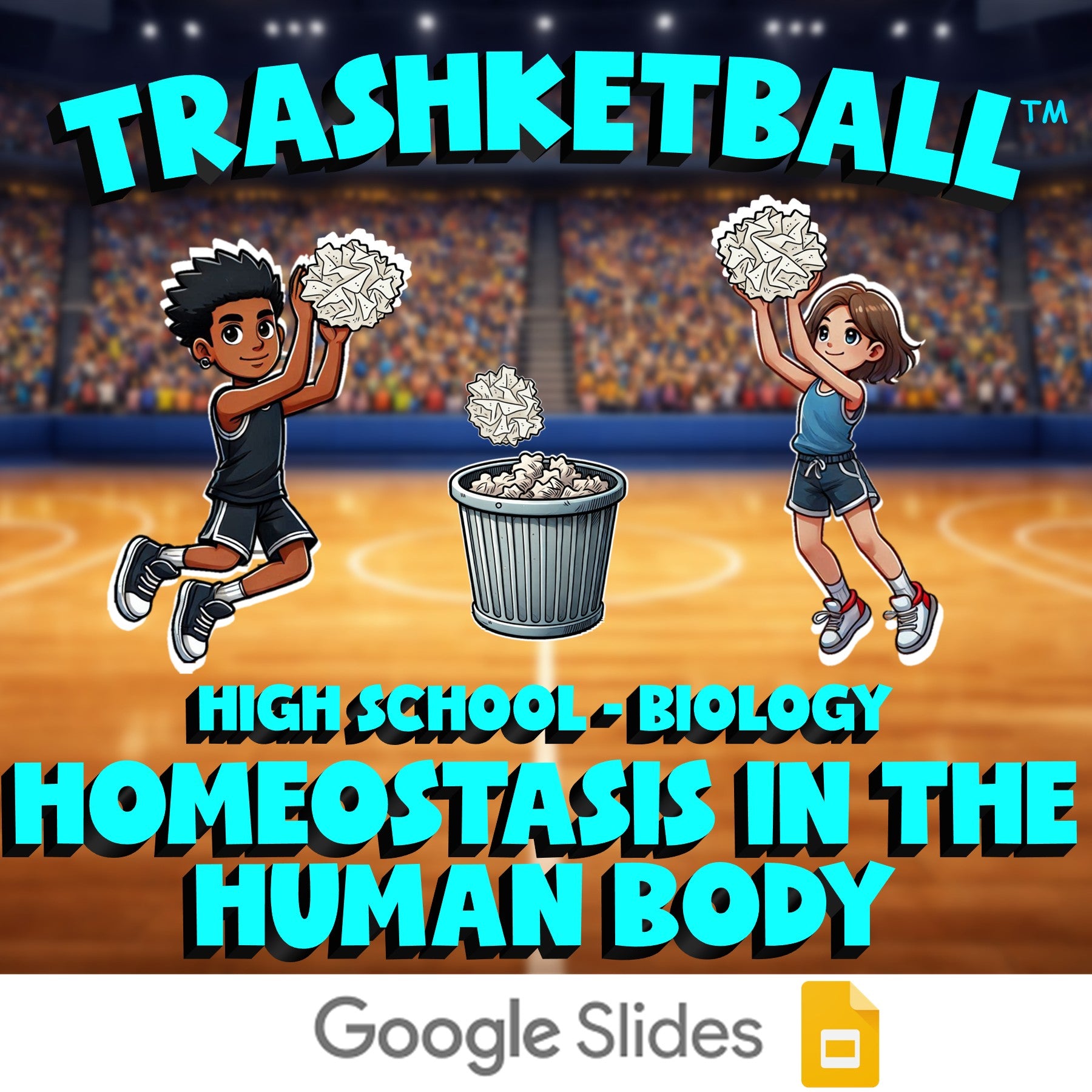 Homeostasis in the Human Body TRASHKETBALL Science Game - No Prep Biology Review