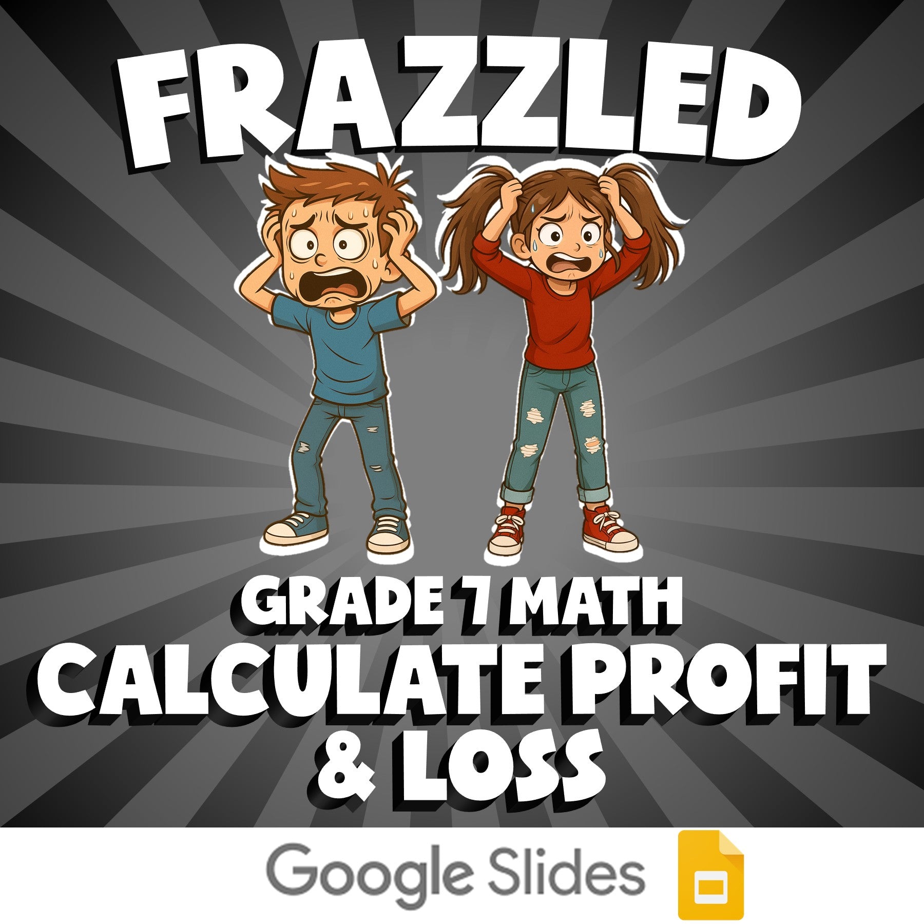 Calculate Profit & Loss FRAZZLED Math Game - No Prep Grade 7 Review Activity