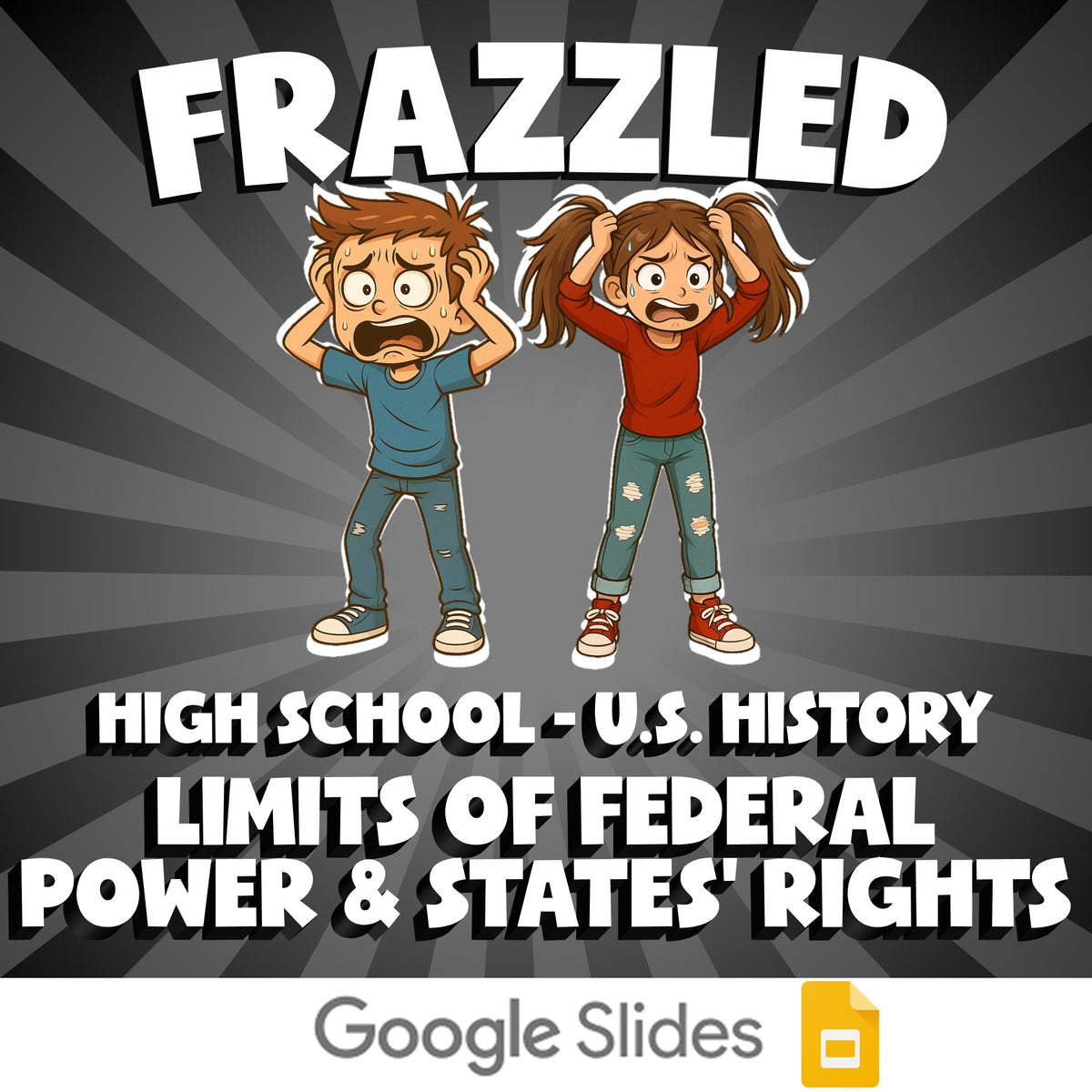 Limits of Federal Power & States’ Rights FRAZZLED U.S. History Game - No Prep