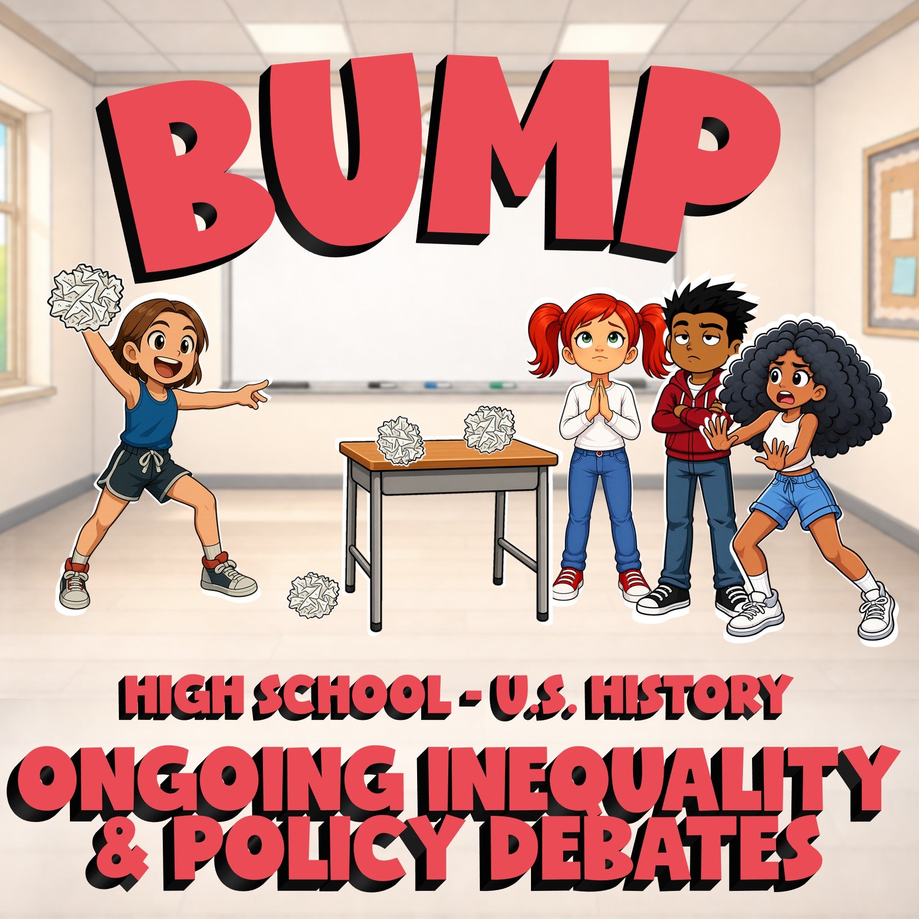 Ongoing Inequality & Policy Debates BUMP U.S. History Game - No Prep Review