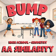 AA Similarity BUMP Math Game - No Prep Geometry Review Activity