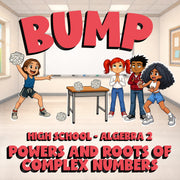 Powers and Roots of Complex Numbers BUMP Math Game - No Prep Algebra 2 Review