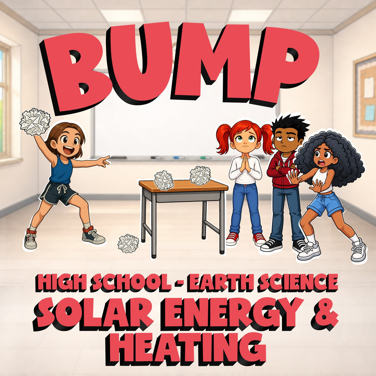 Solar Energy & Heating BUMP Game - No Prep Earth Science Review Activity