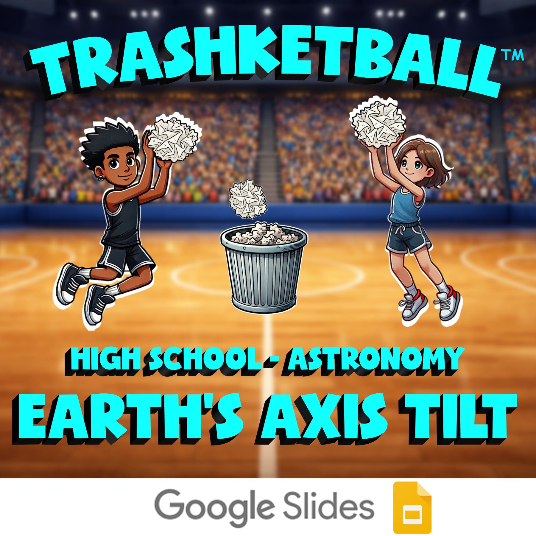 Earth’s Axis Tilt TRASHKETBALL Science Game - No Prep Astronomy Review Activity