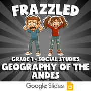 Geography of the Andes FRAZZLED Socials Game - No Prep Grade 7 Review Activity