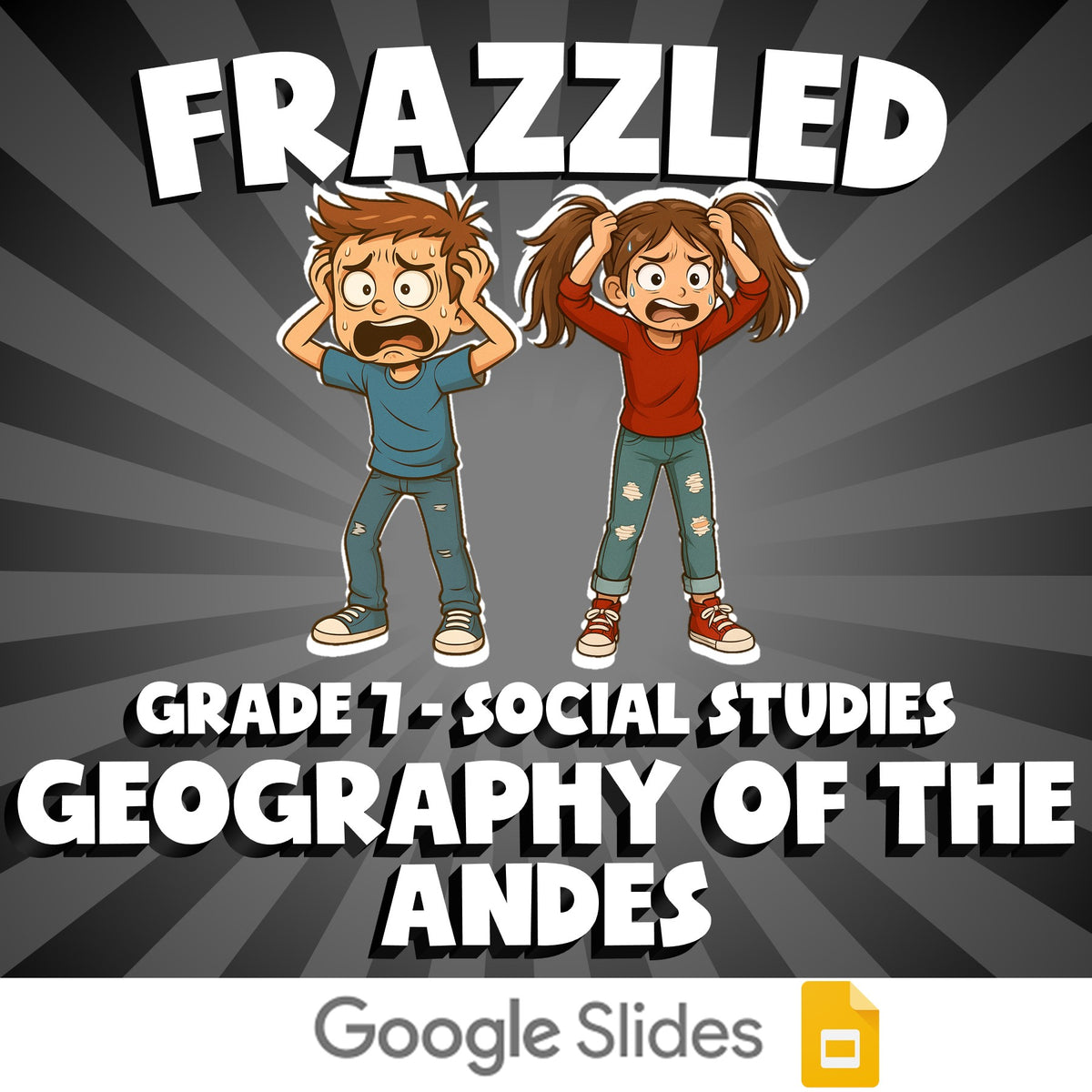 Geography of the Andes FRAZZLED Socials Game - No Prep Grade 7 Review Activity