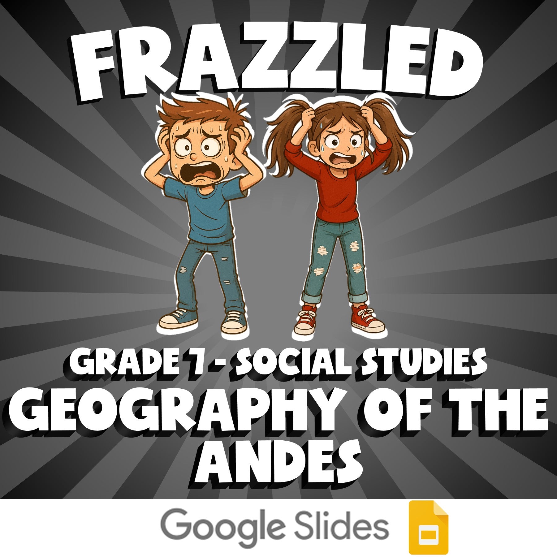Geography of the Andes FRAZZLED Socials Game - No Prep Grade 7 Review Activity