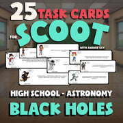 Black Holes SCOOT TASK CARDS Science Game - No Prep Astronomy Review Activity