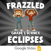 Eclipses FRAZZLED Science Game - No Prep Grade 5 Review Activity