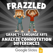 Analyze Connotation Differences FRAZZLED ELA Game - No Prep Grade 7 Review