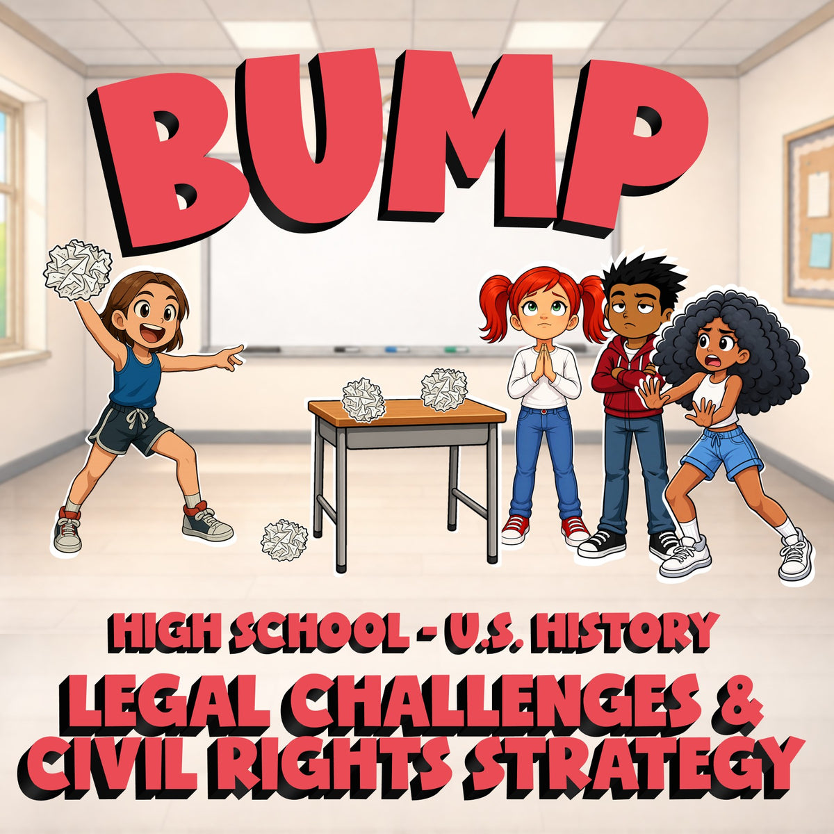 Legal Challenges & Civil Rights Strategy BUMP U.S. History Game - No Prep Review