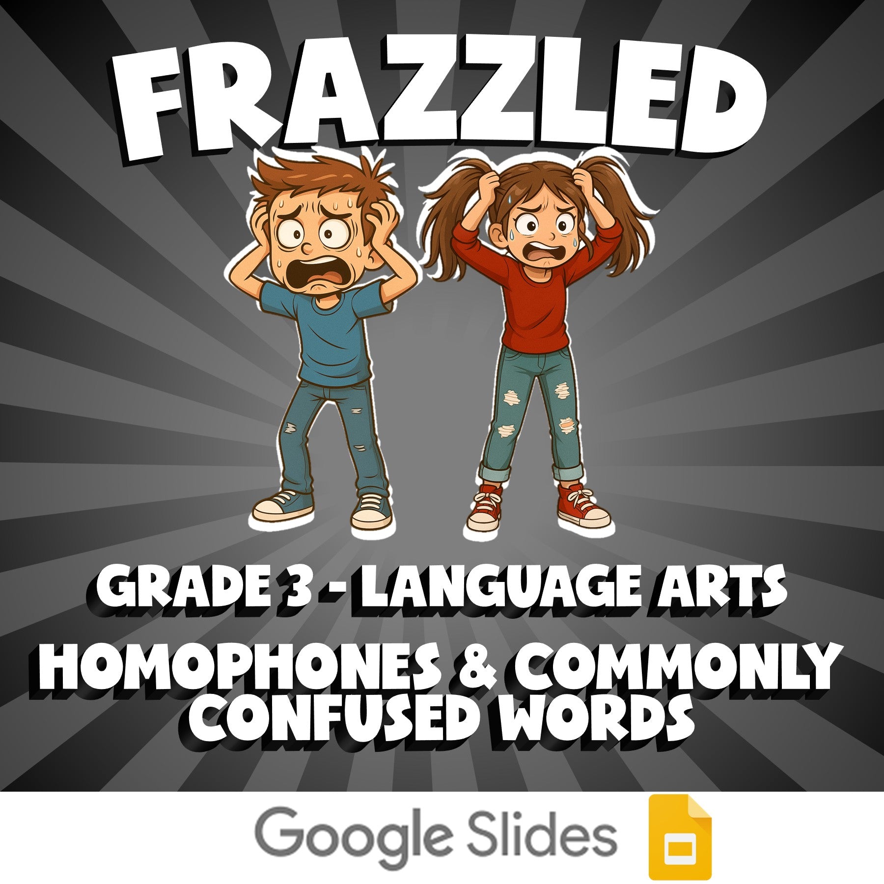 Homophones & Commonly Confused Words FRAZZLED ELA Game - No Prep Grade 3 Review